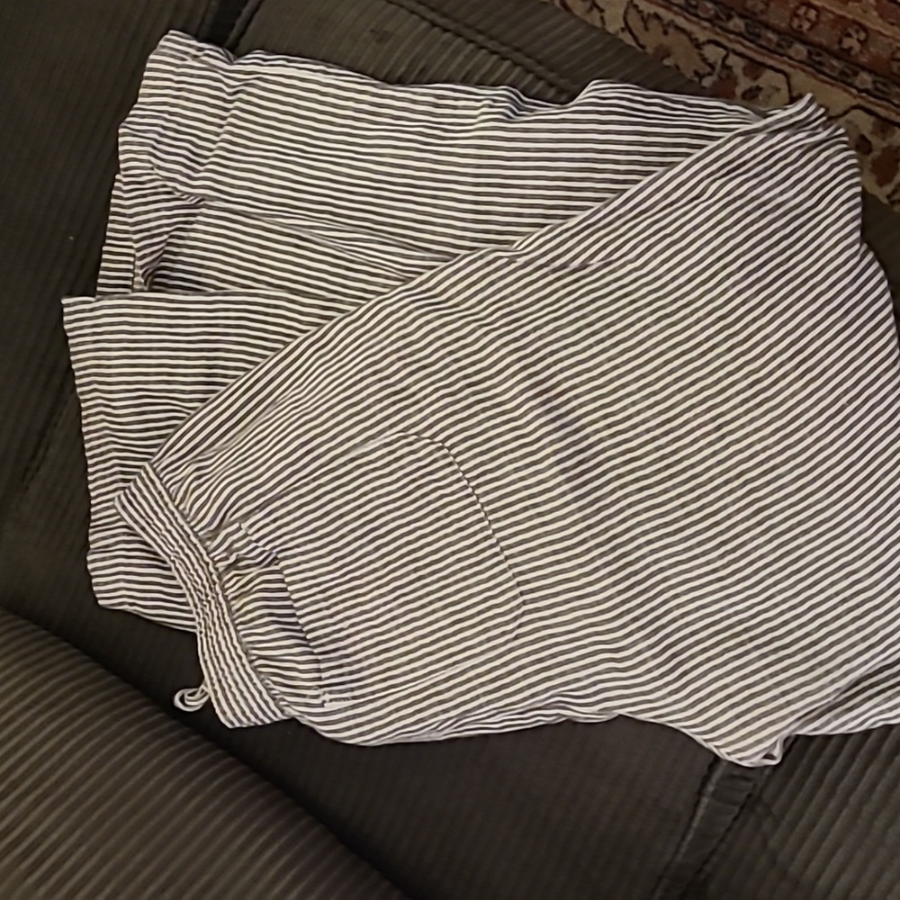 Linen-blend pants